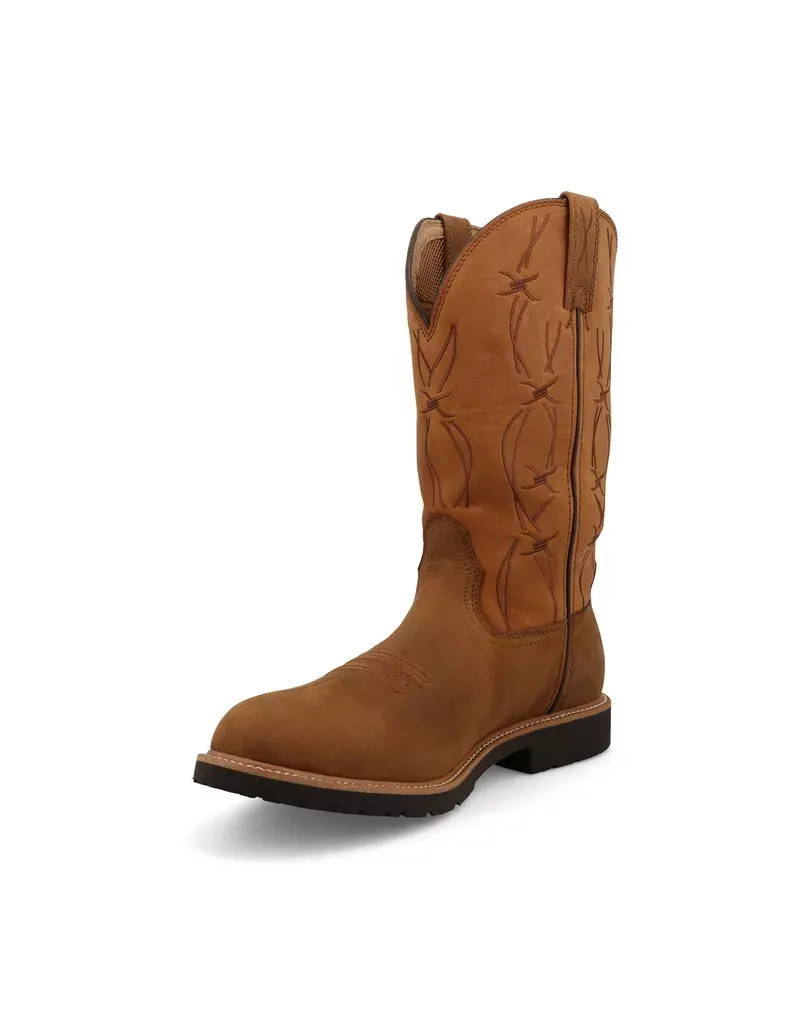 TWISTED X  MEN'S 12" WESTERN WORK BOOT-MXBW009, Color: BROWN, Size: 8D