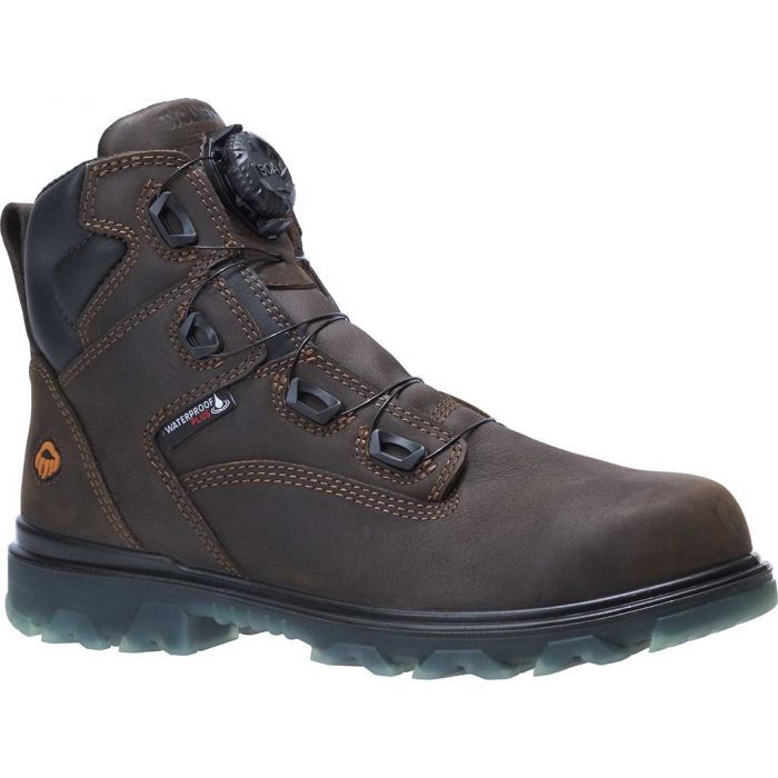 WOLVERINE MEN'S I-90 EPX BOA CARBONMAX 6" BOOT-W191063, Color: DARK BROWN, Size: 8W