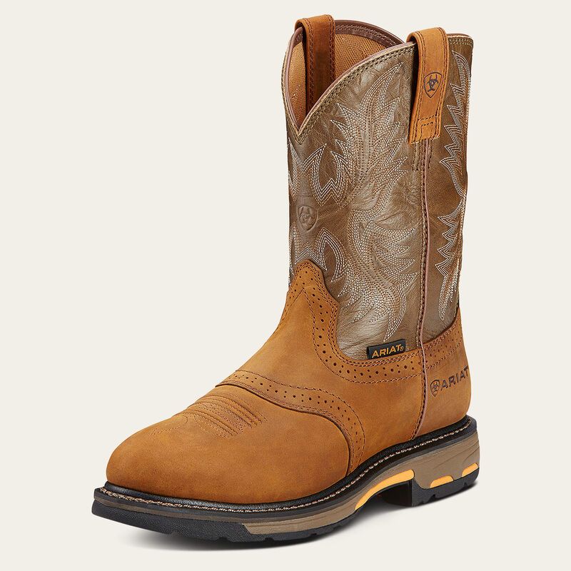 ARIAT MEN'S WORKHOG XT H20 CARBON TOE-10045435, Color: BROWN, Size: 8D