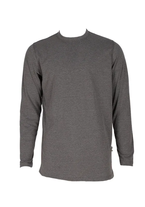 FORGE FR MODACRYLIC BLEND KNIT BASELAYER-MFRBSLYR-01, Color: GREY, Size: SM