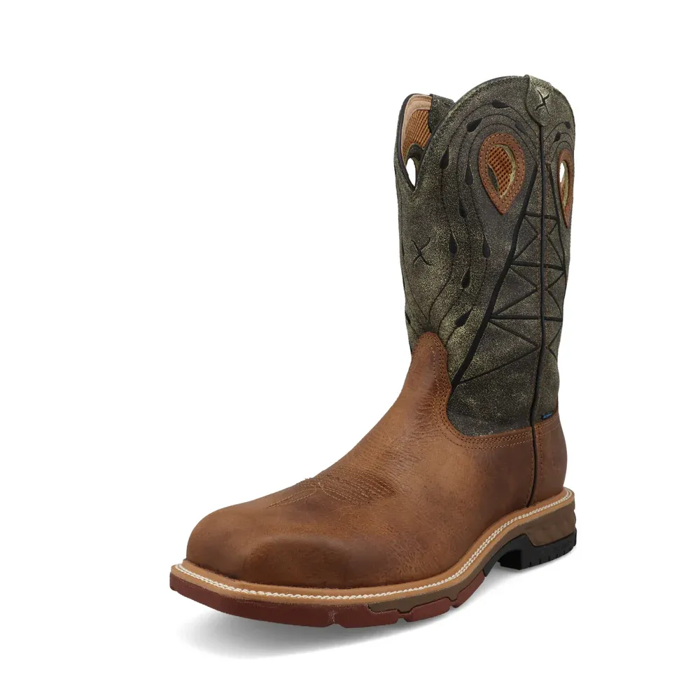 TWISTED X MEN'S 12" WESTERN WORK BOOT-MXBNW11, Size: 9D