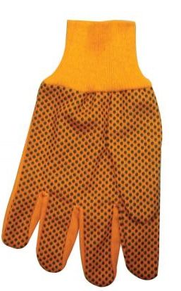 ANCHOR BRAND 10OZ HIVIS ORANGE COTTON CANVAS GLOVES-101-1040
