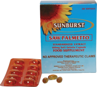 SUNBURST Saw Palmetto (Box of 100 capsules)