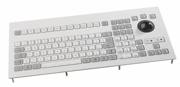 NSI Membrane IP65 keyboard with trackball - panel mount