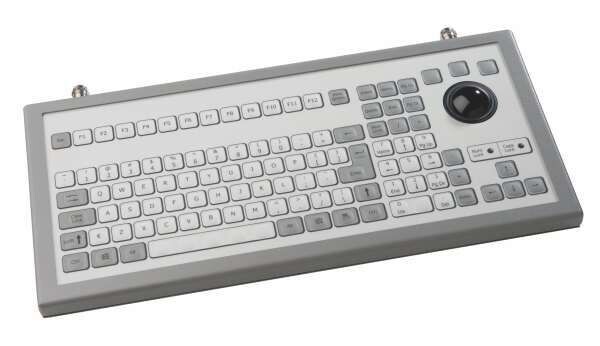 NSI Membrane IP65 keyboard with trackball - desktop
