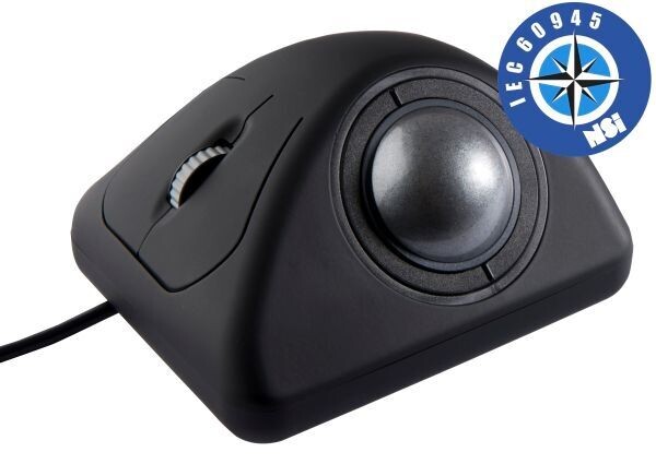 NSI IEC60945 marine ergonomic 50 mm trackballs - desktop
