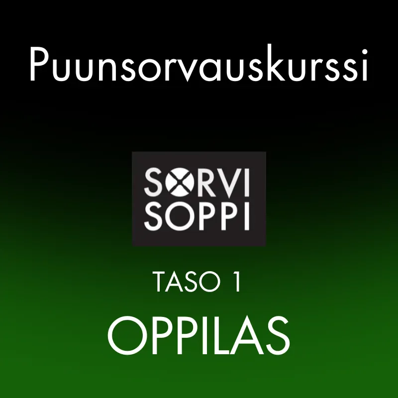 Puunsorvauskurssi Taso 1 OPPILAS 1 pv - LA 8.2.2025