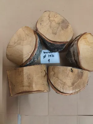Koivuaihiot kulhojen sorvaukseen D=150mm 5 kpl