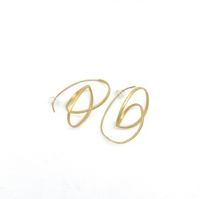 JA Embolic Large Wire Earring gold - JA1033