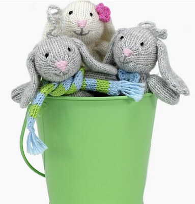M Bunny with Pastel Accessory Ornament - MBPA