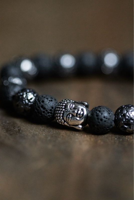 Naturstein Edelstein Armband ‚Erde & Feuer‘ inkl. Geschenkverpackung