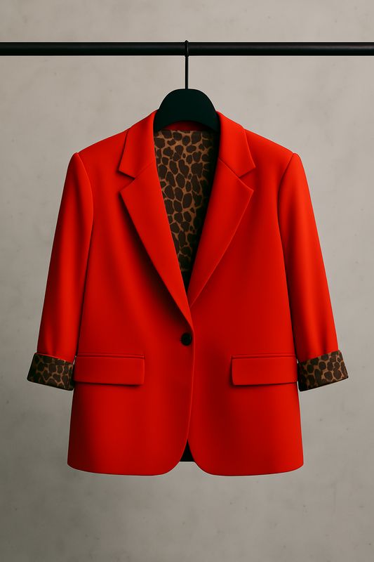 Rosso Ribelle Oversize Blazer – geheimnisvoll & auffällig