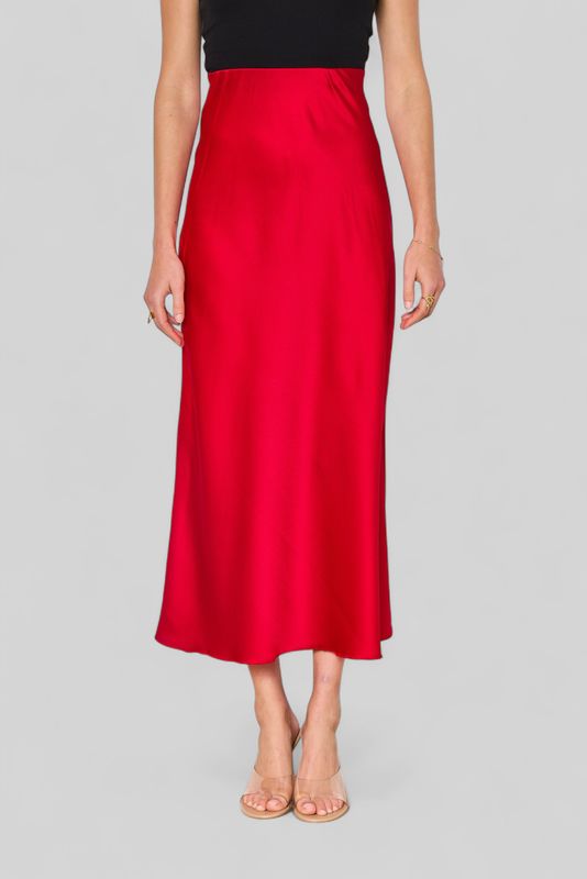 FlowEase Satinrock Rot - der Rock mit Ansage