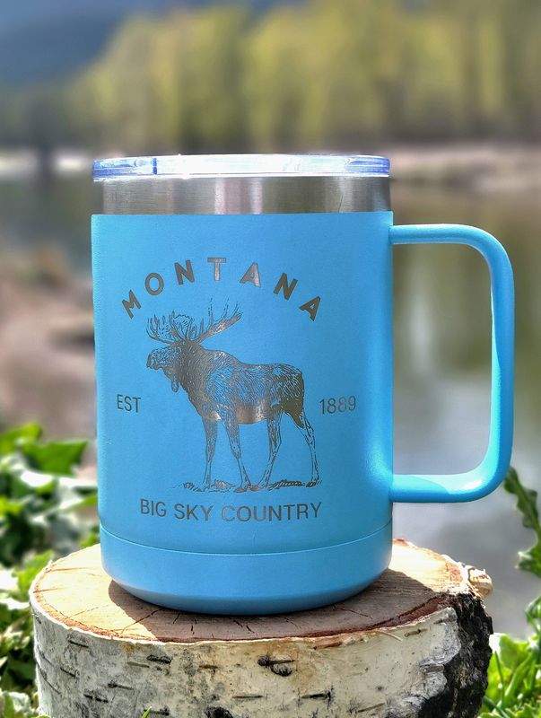 1889 Moose PC Mug 15oz/LightBlue/Silver