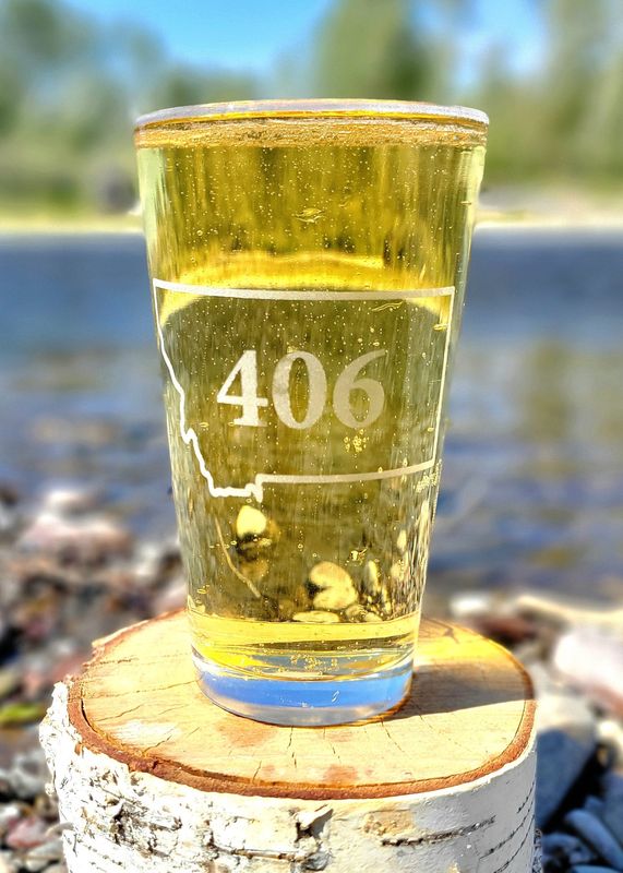 Pint Glass w/MT 406