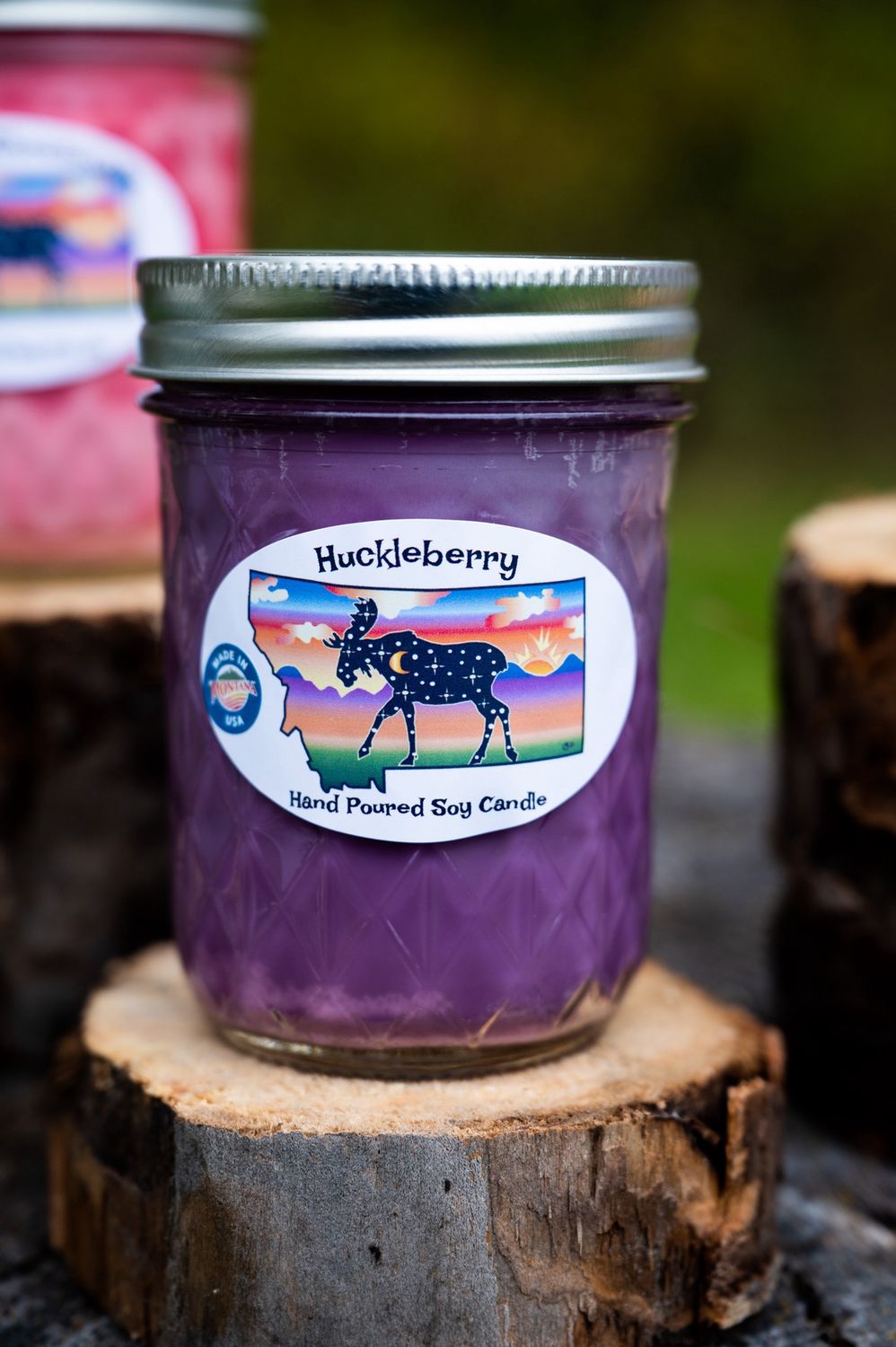 Soy Candle Jar, Colour: Huckleberry