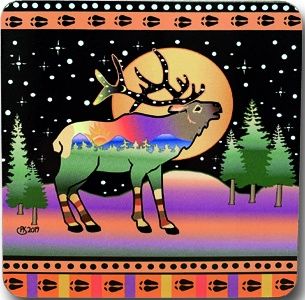 Moonlite Elk Coaster