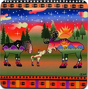 Rainbow Moose Coaster