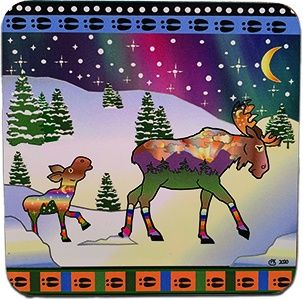 Starry Moose Coaster