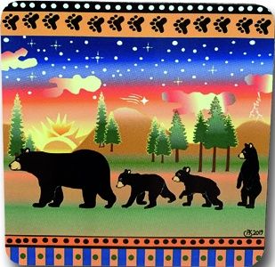 Starry Bear Coaster