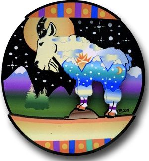 Moonlite Goat Magnet
