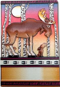 Summer Moose   Magnet