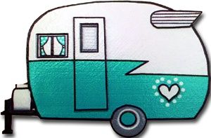 Vintage Camper Magnet