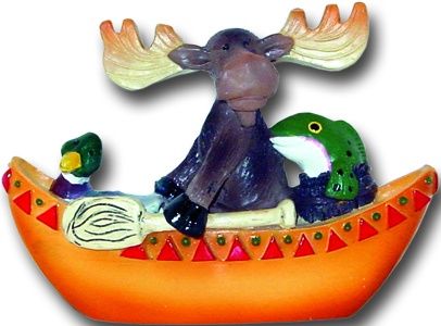 Warren Canoe Moose Magnet