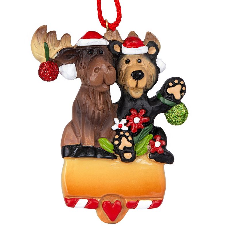 Bear Moose Tracks Ornament