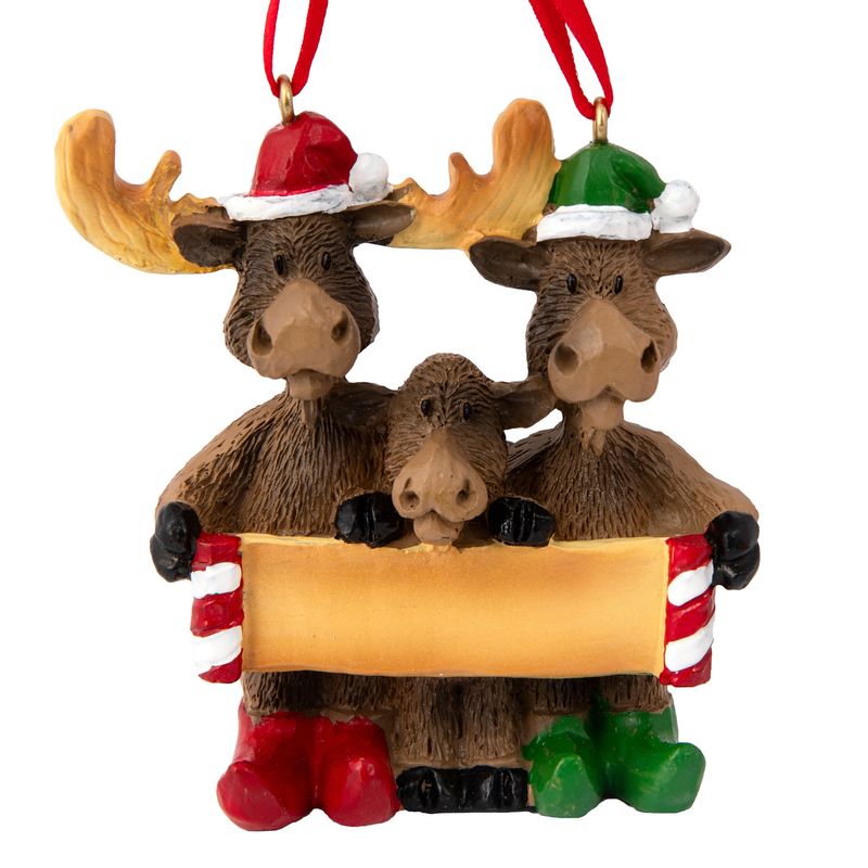 Chrismoose Family of 3 Ornament