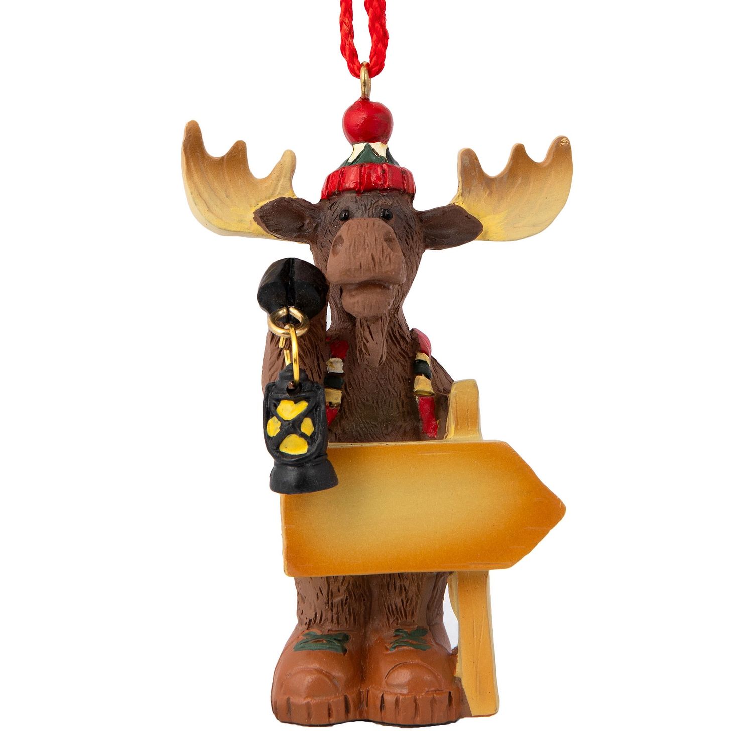J.B. Hiking Moose Ornament