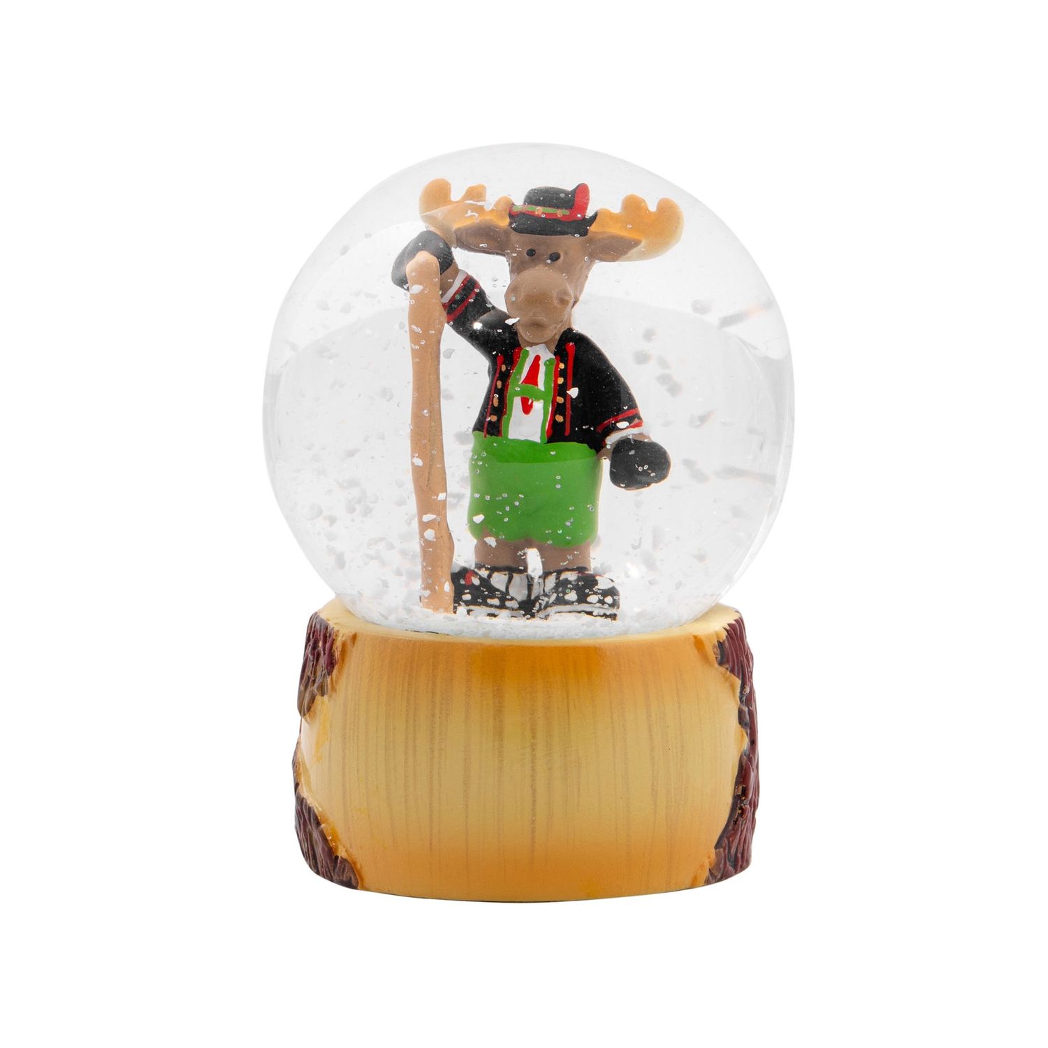 Bavarian Moose Snow Globe