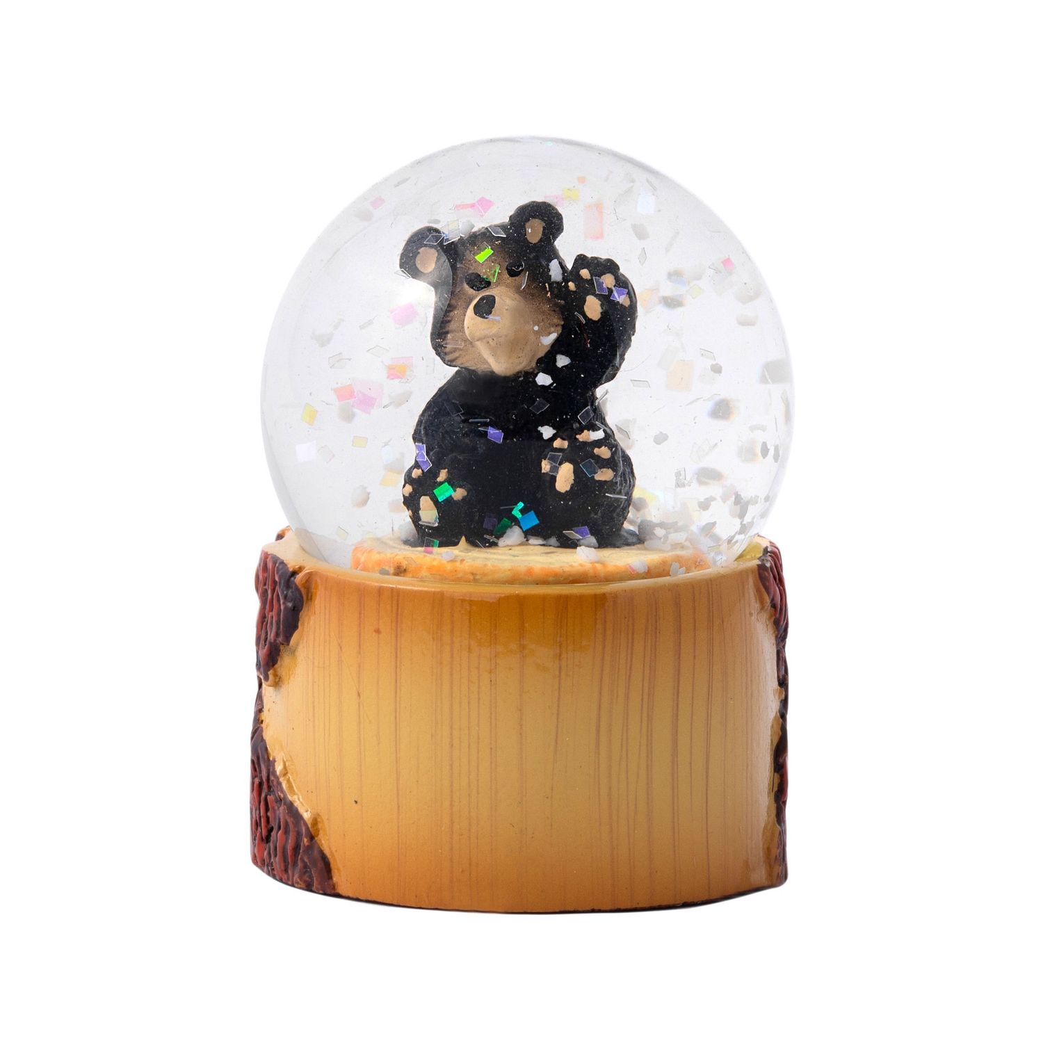 Black Bear Snow Globe Magnet