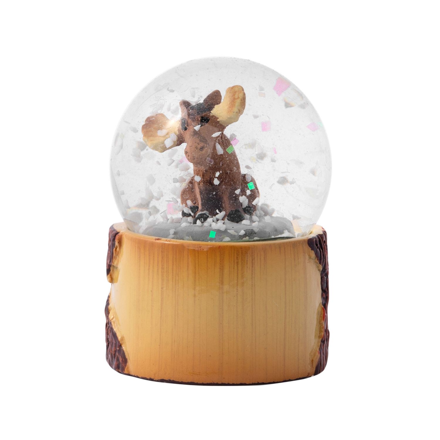 Moose Snow Globe Magnet