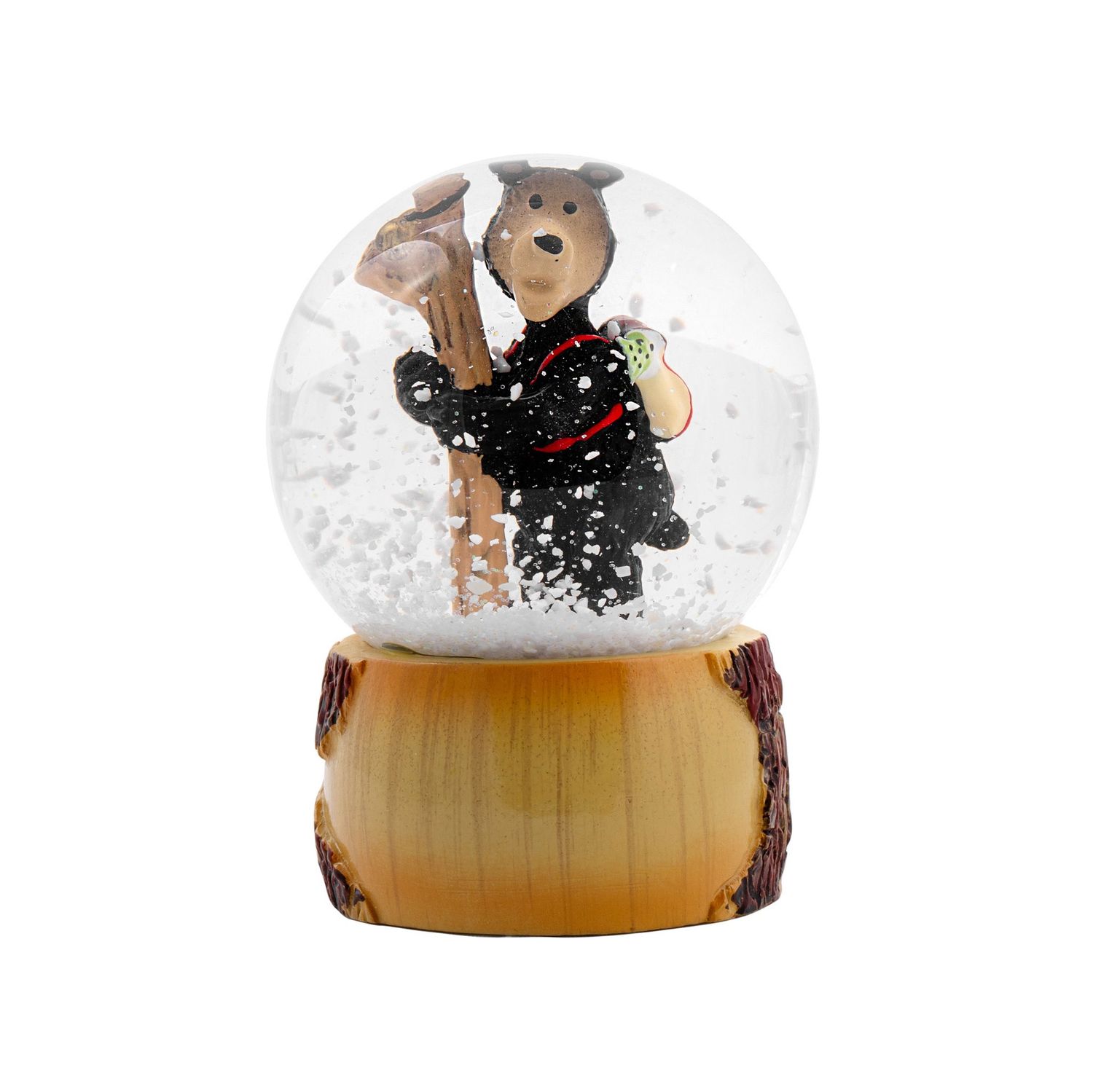 Hiking Bear Snow Globe