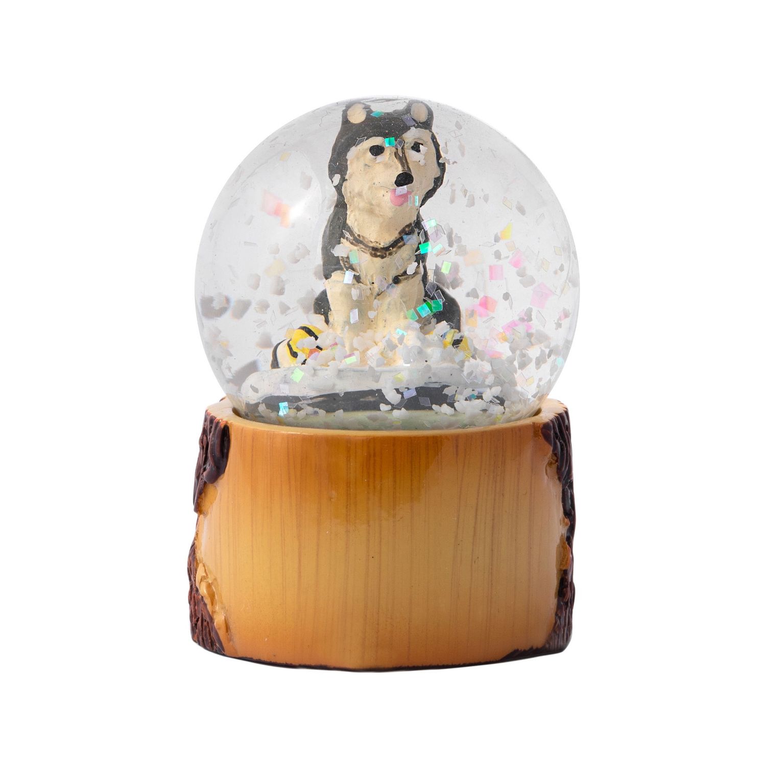 Husky Snow Globe Magnet