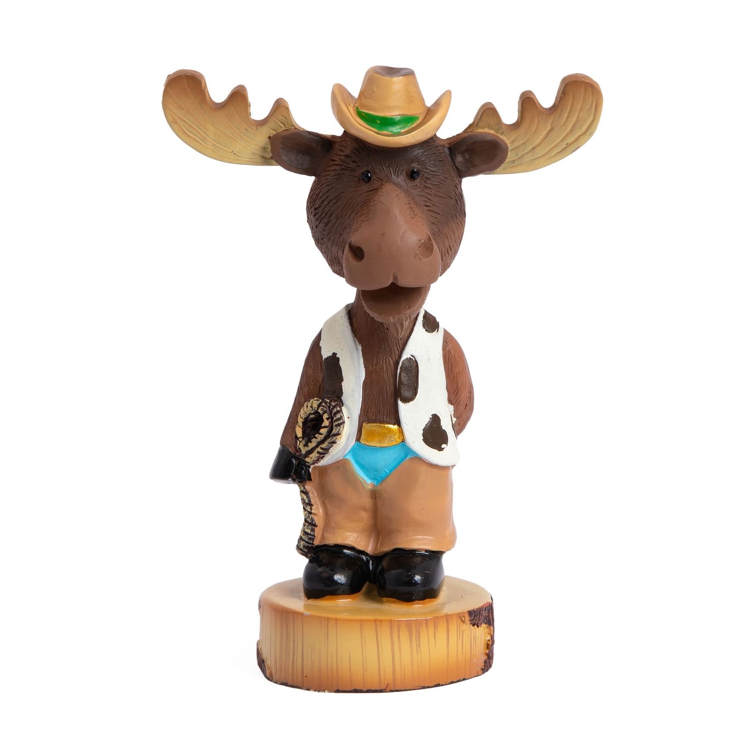 Cowboy Moose Bobblehead