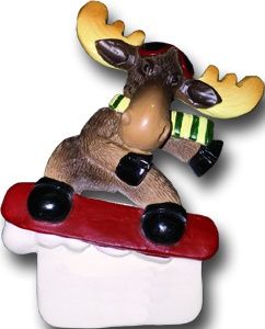 Flip Snowboard Moose  Magnet