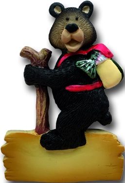 Hiking Bear Magnet