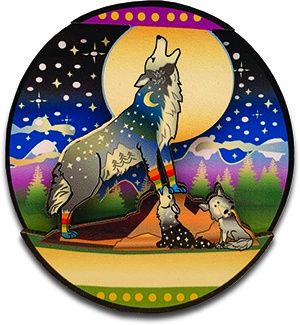 Moonlight Wolves Magnet