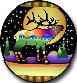 Moonlite Elk Magnet