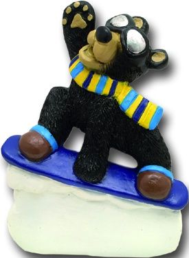 Sazham Snowboarding Bear Magnet