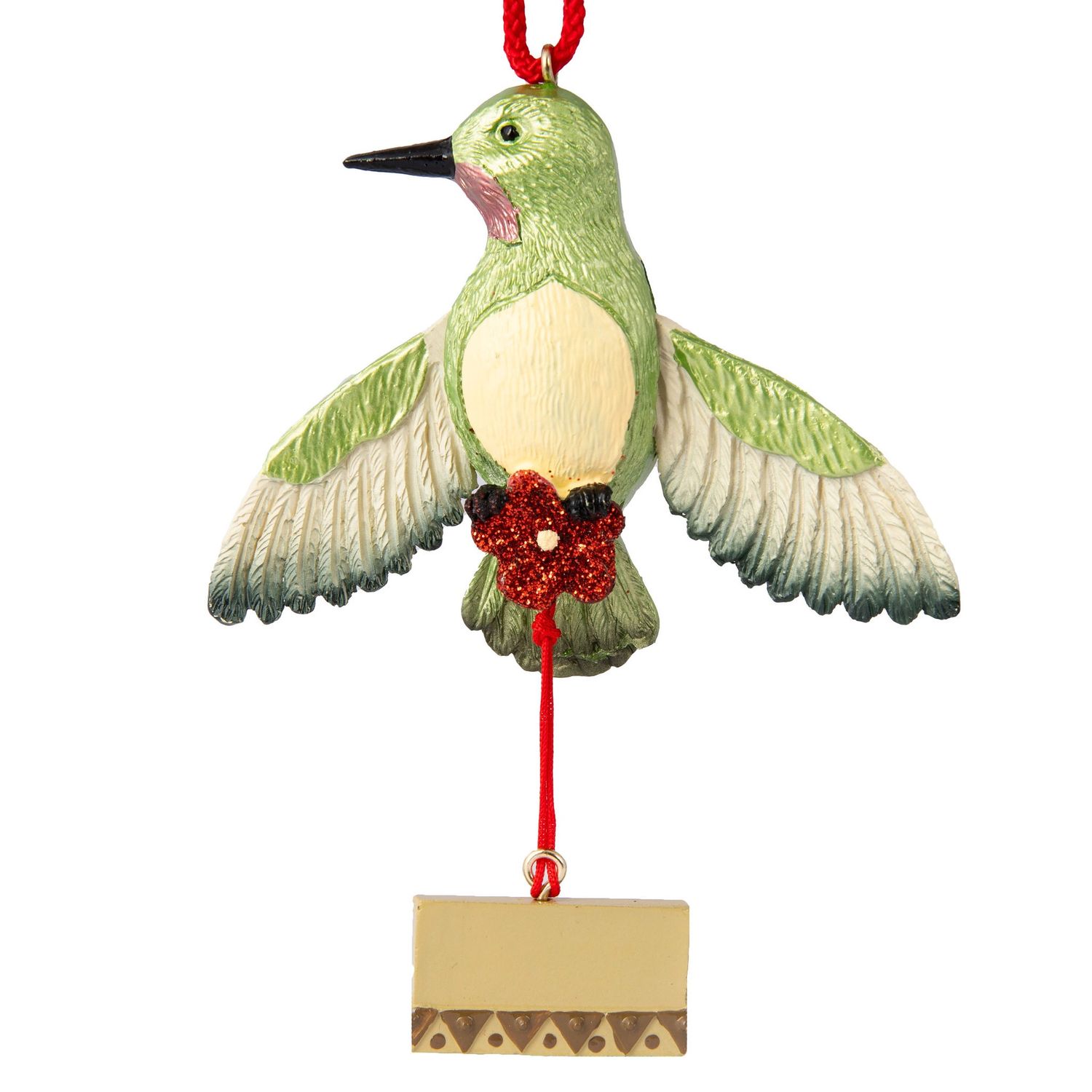 Olive R. Hummer Pull String Ornament
