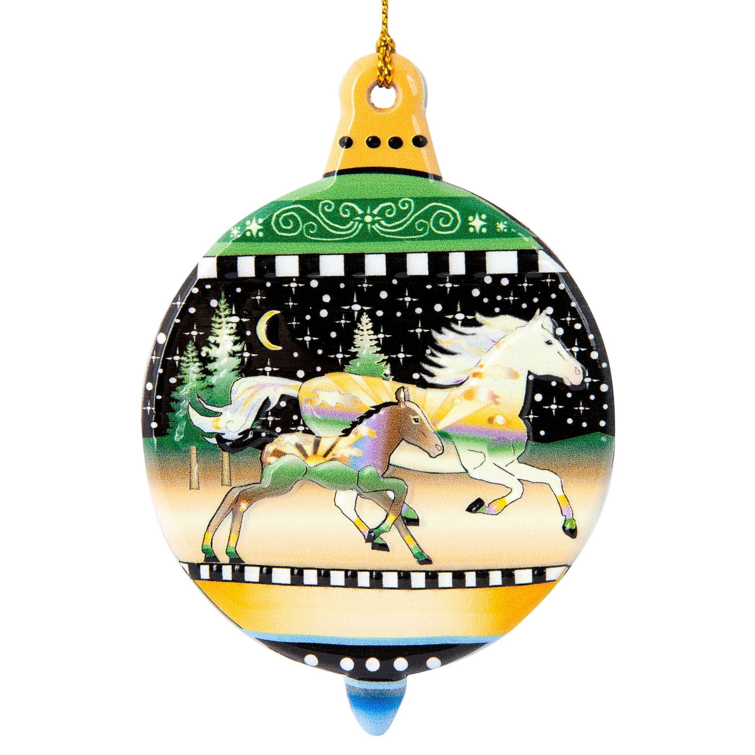 Moonlite Horse Run Ornament