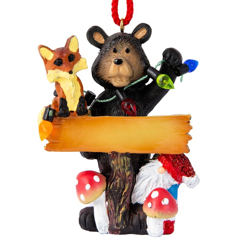 Bearly Gnome &amp; Fox Ornament