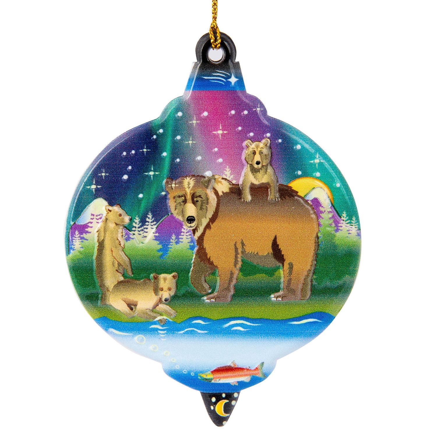 Moonlite  Griz Family Ornament