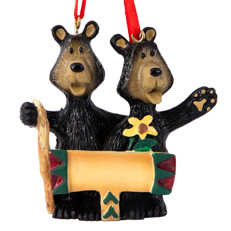 Bearskin Hiking Couple Ornament