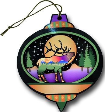 Moonlite Elk Ornament