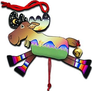 Starry Moose Pull String
