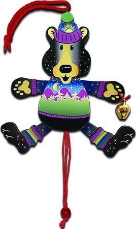 Moonlite Bear Pull String Ornament
